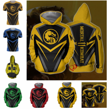 PS4 Games Mortal Kombat X Sub Zero Scorpion Cosplay Costume T Shirt Men Women Hoodies Sweatshirts Jacket