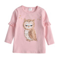 VIKITA Children Cotton Clothing Sets Toddlers Baby Girls Long Sleeve Owl Sequins T shirt and Trouser Pants Girls Autumn Clothes