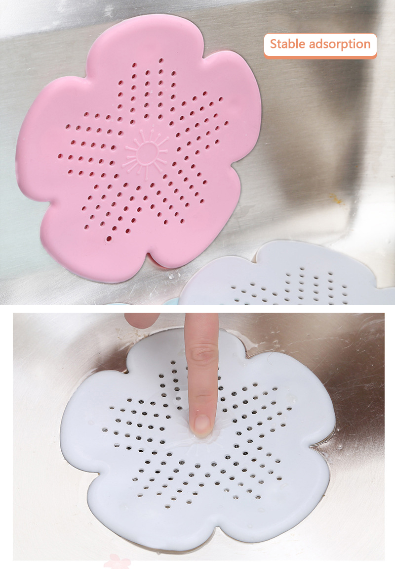 Creative Flower Sink Filter Strainer Floor Drain Bathroom Sink Anti-clogging Floor Drain Bath Shower Cover Hair Cather