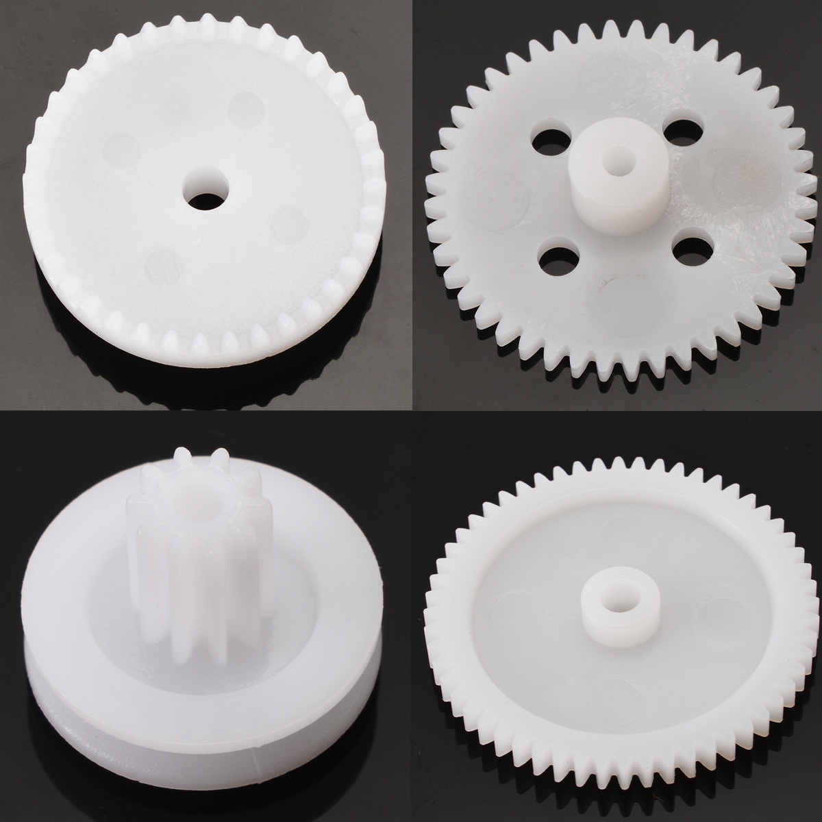 Mayitr 81pcs/set Plastic Gear Wheel Assorted Kit For Toy Car Robot Shaft Model Crafts Different Type Mini Gear Toothed Wheels