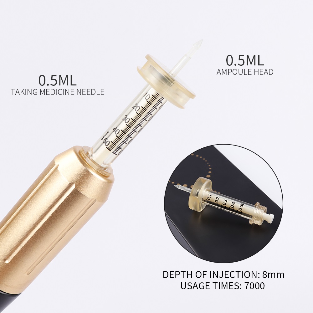 High Pressure Hyaluronic Acid Pen High Density Metal For Anti Wrinkle Lifting Lip Hyaluron Gun Atomizer Hyaluronic Pen