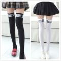 KANCOOLD Socks new 1 Pair Fashion Thigh High Over Knee Cotton High Socks Girls long socks women over knee stripe jan23