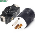 125V 15A L5-15p L5-15R copper Female male wired lock connector US industry Generator control nema power plug Receptacle Socket