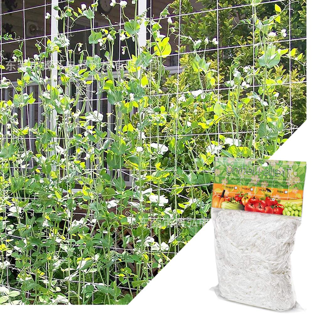 Mesh 5/10m Polyester Net Loofah Netting For Morning Glory Vine Flowers Garden Plants Climbing Net Cucumber Vine Grow Holder