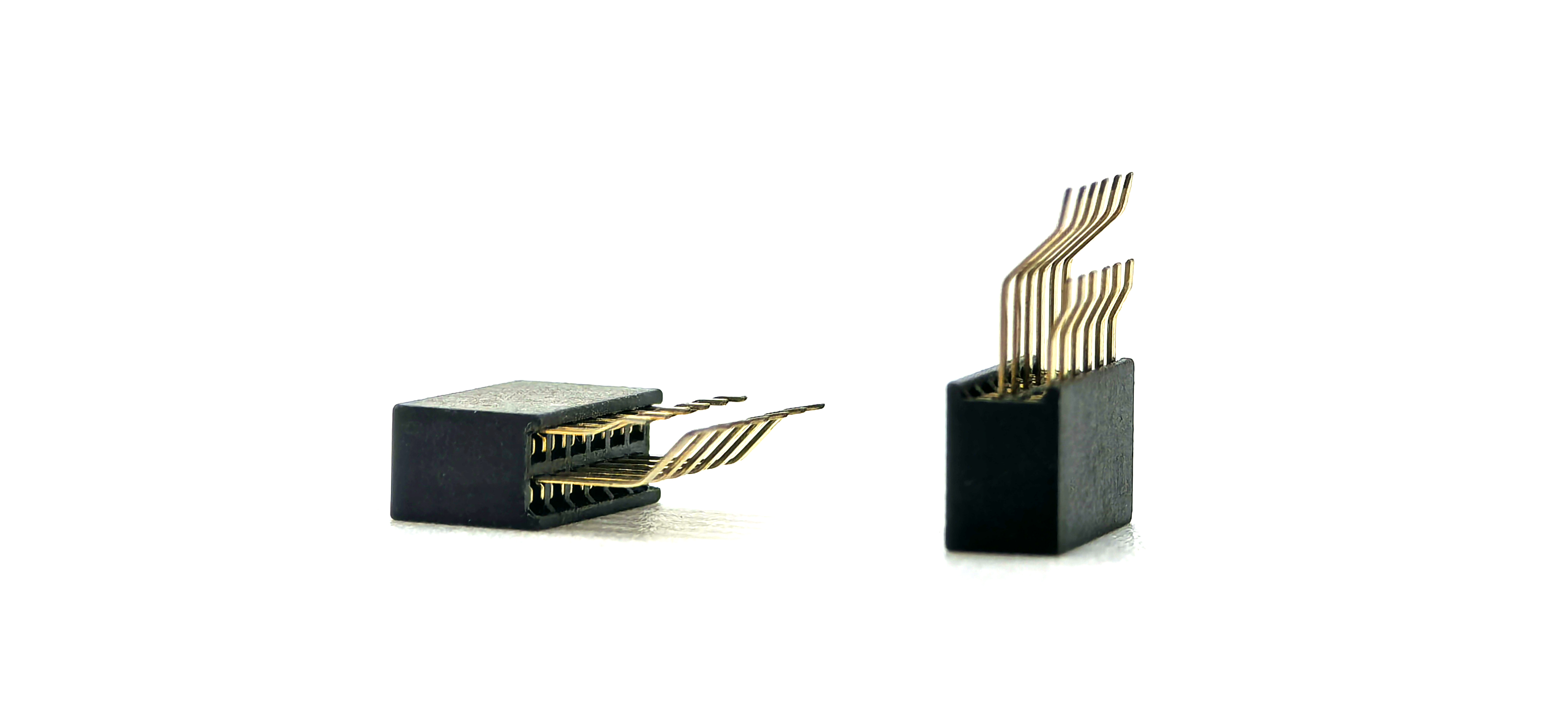 1.27mm Pitch Female header Connector Dual Row Right Angle SMT H4.3mm 2*6P