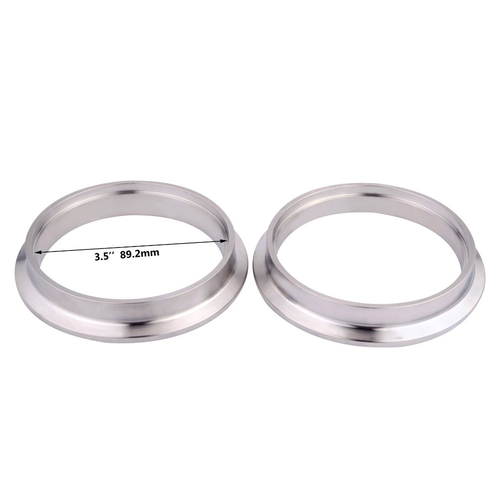 2/2.25/2.5/2.75/3/3.25/3.5/3.75/4 Inch V-Band Clamp Stainless Steel V-Band Flange Kit For Exhaust Pipes Car Exhaust System