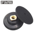 2pcs/pk 4 Inches 100mm Rubber Based Back Pad for Diamond Polishing Pads with 5/8-11 Thread Sanding Grinding Discs Polisher