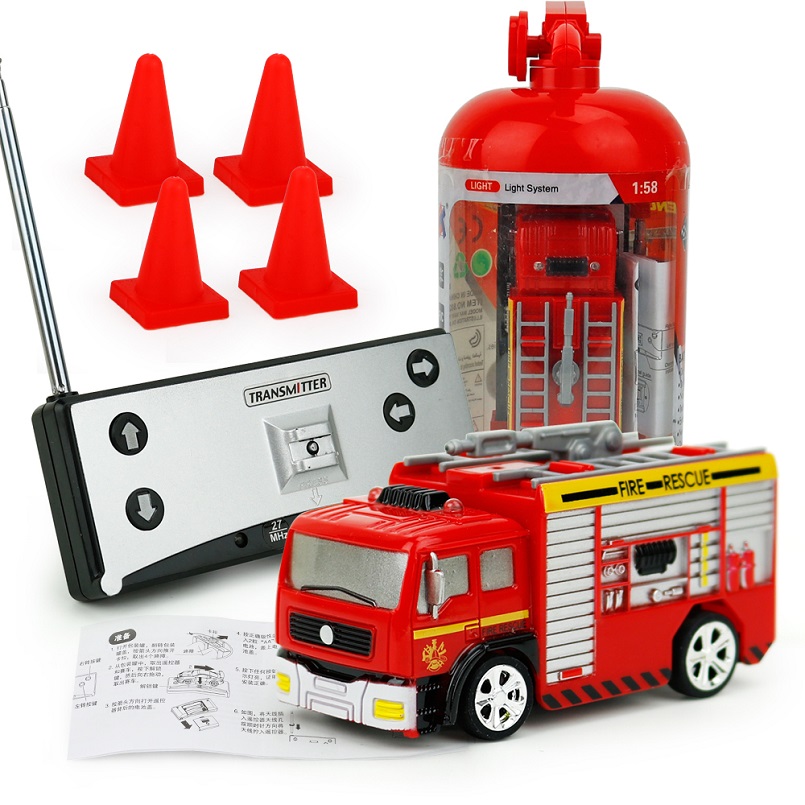 1:58 Remote Control Fire Truck Toys RC Truck Firetruck Juguetes Fireman Sam Vehicles Car Music Light Cool Toys Gifts For Kids