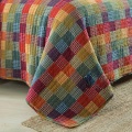 CHAUSUB Bedspreads For Bed Quilt Set 3PC Coverlet Quilted Bed Cover Washed Cotton Quilts Rainbow King Queen Size Summer Blanket