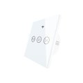 WiFi-rf Smart Touch Curtain switch, Blinds Roller Shutter door Switch, RF remote control, multiple switches Alexa / / / White