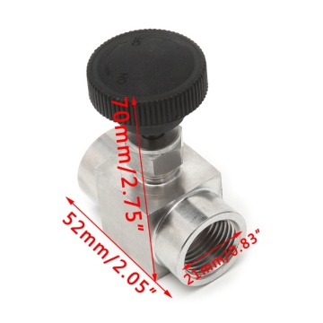 1Pc Needle Valve Female Thread 304 Stainless Steel Flow Control Shut Off 915 PSI JUL16 dropshipping