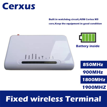 Fixed Wireless Terminal GSM 850/900/1800/1900MHz Wireless Access pstn phone Dialer DTMF with backup battery inside for security