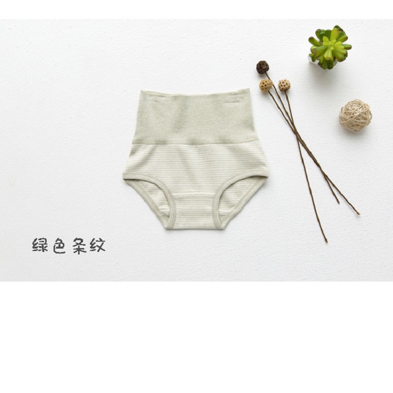 Baby underwear female 2-6 years baby organic color cotton Girl Boy small underwear newborn high waist designer belly shorts