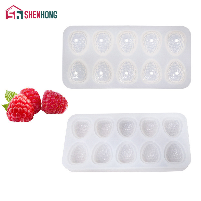 SHENHONG Silicone Molds for Raspberry Cupcakes Cake Decorating Molds For Baking Fondant Baking Tools Chocolate Candy Making Mold