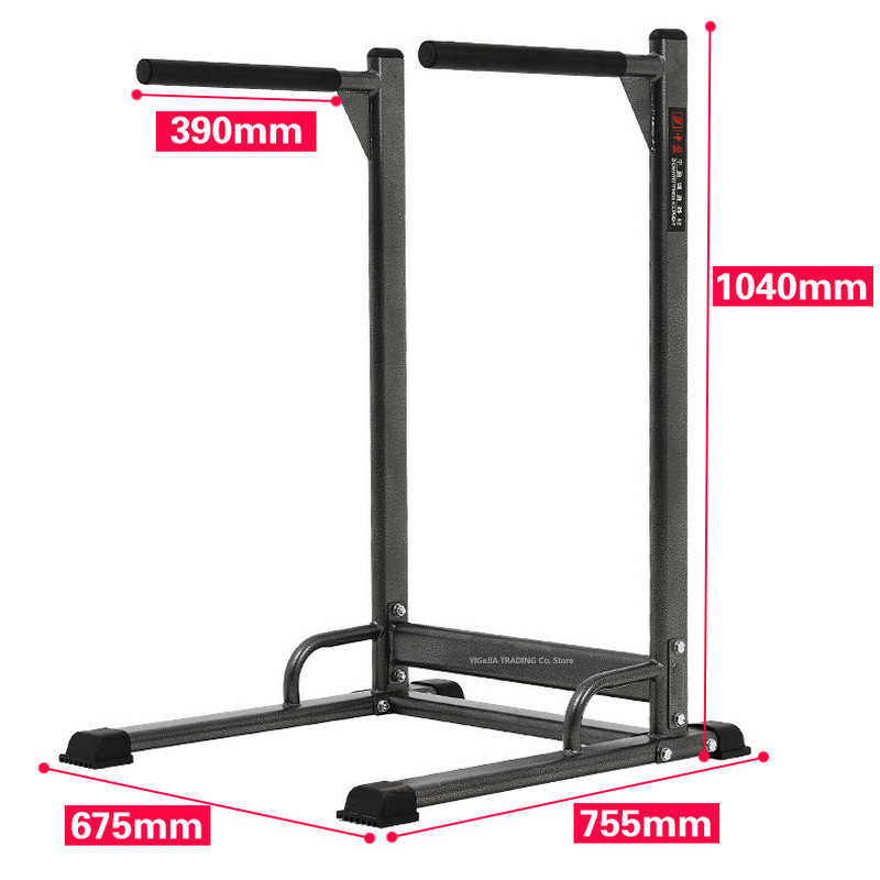 Home Gym Dipping Station Heavy Duty Dip Stand Parallel Bar, Multifunctional Training Horizontal Bar And With Rings For Choice