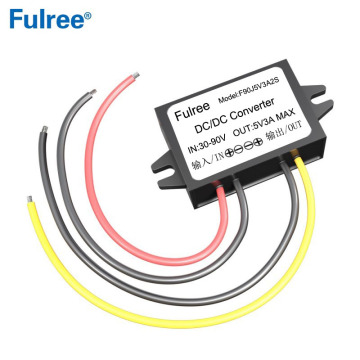 30-90V to 5V Buck Converter 24V 36V 48V 60V 72V Convert to 5V 1A 2A 3A DC DC Step Down Car Power Supply for GPS Tablet Camera