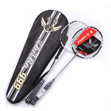 24lbs Carbon Badminton Racket Pair Grip Raquetas Family Outdoor Sports Training Lightweight Padel Racket Badminton Bat Bag Set