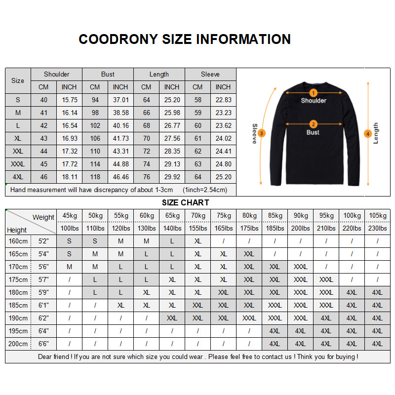 COODRONY Mens Sweaters Cashmere Cotton Sweater Men Soft Knitwear Pull Homme Winter Thick Warm Turtleneck Wool Pullover Men 91011