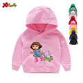 Toddler baby girls Hoodies spring whiter Boys Hoodies Kids Pure Cotton Clothes Hoodies & Sweatshirts Kids White Comfort 2T-8T