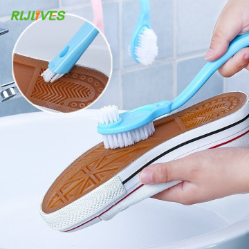 Shoe Brush Double Long Handle Cleaner Cleaning Brushes Washing Toilet Dishes Home Portable Sneakers Shoe Cleaning Tools