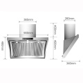 304 Stainless Steel Panel Hanging Range Hood Household Extractor Hood 900mm Side Suction CXW-268-F For Kitchen Supplies