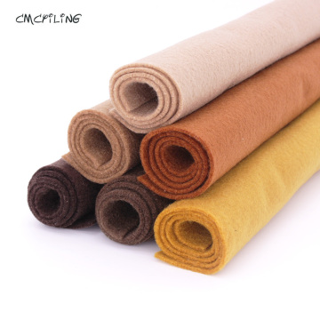 Flesh/Brown/Chocolate Color Soft Felt,Felt Craft, Polyester NonWoven Fabric,Decoration Material,For Scrapbooking,Sewing Toys