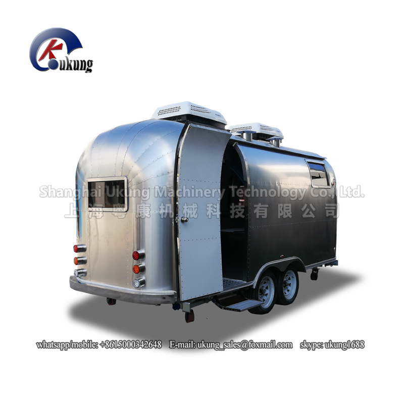 UKUNG brand AST-210 model customized stainless steel street mobile food truck