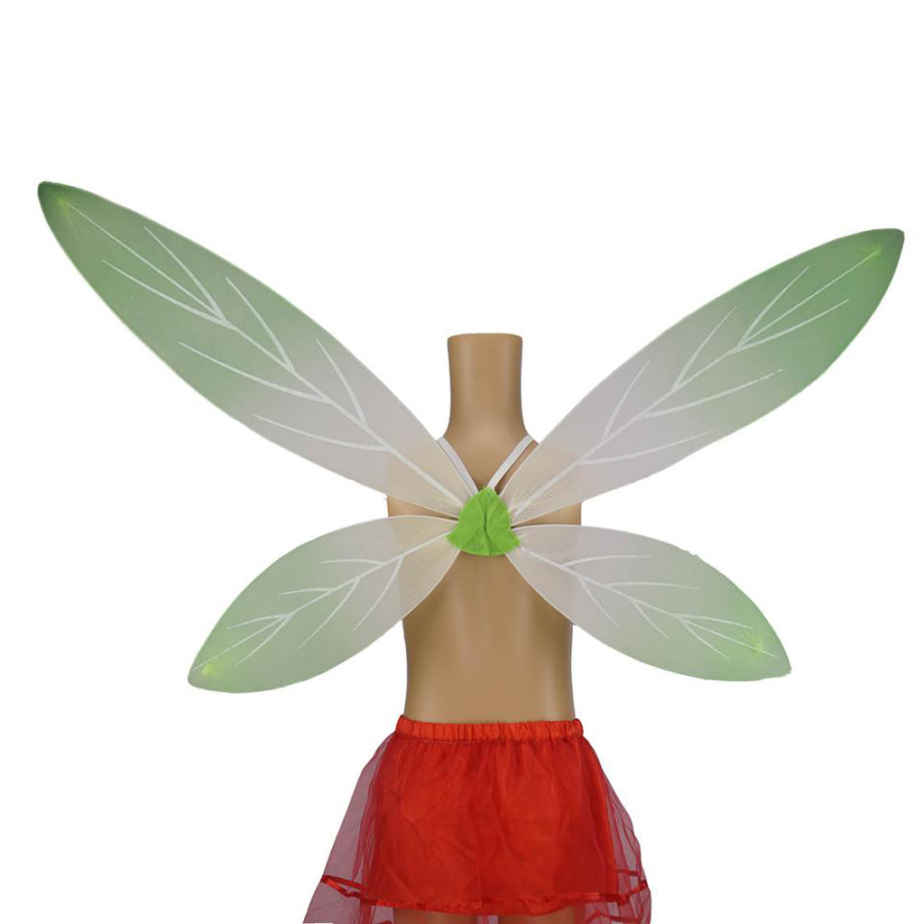 Girls Kids Fairy Angel Forest Butterfly Princess Costume Props White/Green