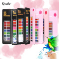 kemila 12/18/24/36/Color Bright Solid Water Color Set Portable Hand-painted Watercolor Pigment Transparent Full Drawing Set