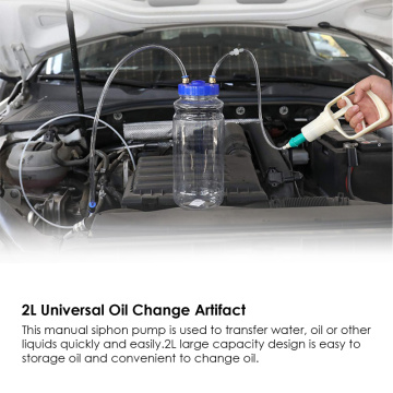 New 2L Universal Oil Change Hand Pump Manual Vacuum Oil Pump Portable DIY Car Maintenance Repair Tool Parts Accessories