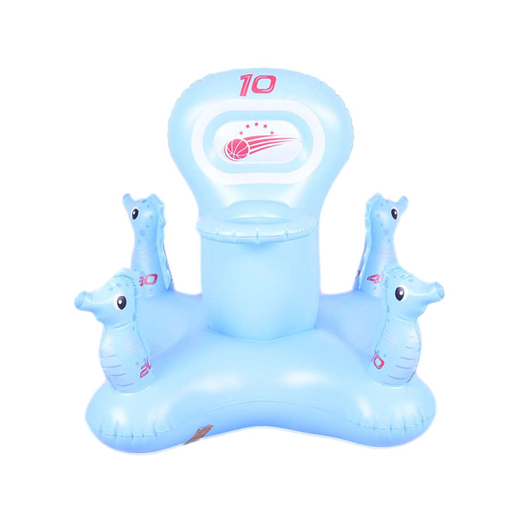 Inflatable Hippocampus Ring Game Set Target Toss Floating 1
