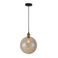 Indoor Glass Ball Pendant Brass Globe Pendant Light