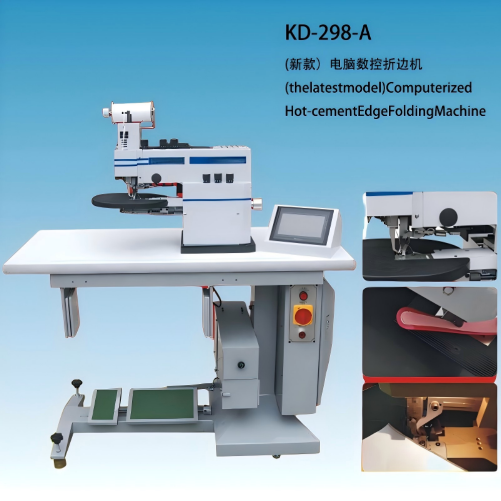 KD-298-A (the latest model) Computerized Hot-cement Edge Folding Machine (2)