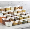 12 Pcs High Quality Storage Box Food Set Food Storage Container Kitchen Refrigerator Noodle Box Multigrain Storage Tank Transpar