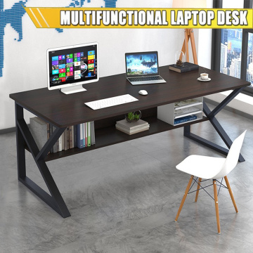 Home Desktop Computer Desk with Bookshelf, Simplistic Bedroom Laptop Study Table Office Table Workstation