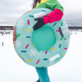 Snow Tube Sled Winter Outdoor Sports Heavy Duty Snowboard With Handle Snow Tire Snowboard Children Donut Grass Sand Snowboard