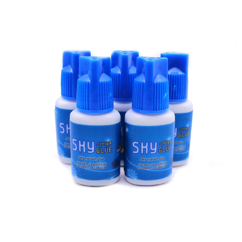 1 Bottle Sky Glue S Type Blue Cap For Eyelash Extensions Original Korea 5ml Lash Glue Wholesale Makeup Tools Beauty Shop