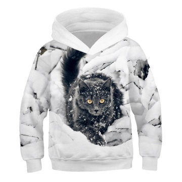 Animals cat Boys Fashion print 3D Sweatshirt Girls polyester Casual hot sale Pullover Brand 2020 autumn Winter Hoodies Tops