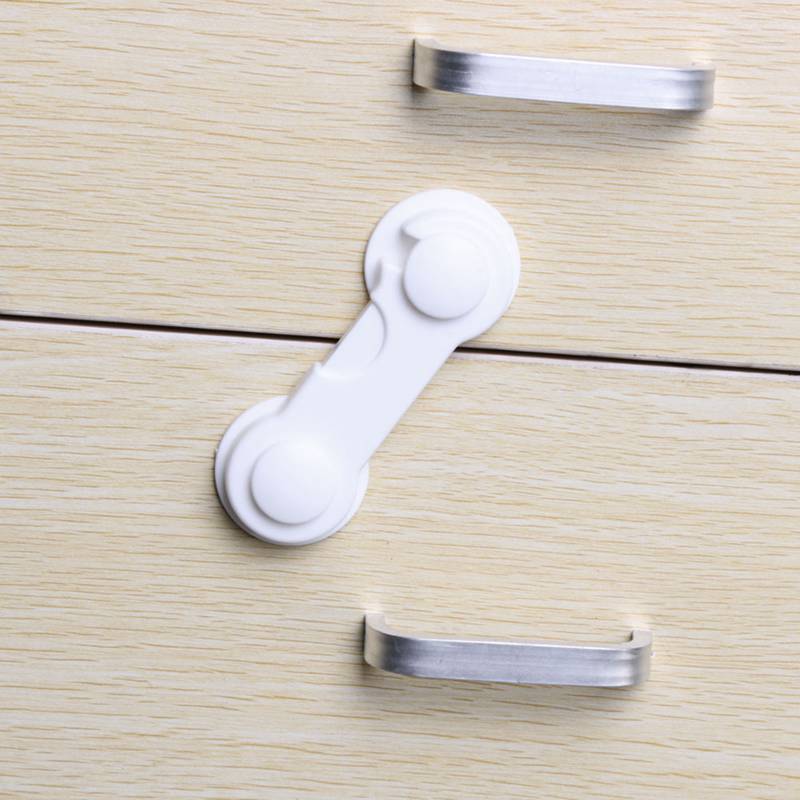 5pcs/set Baby Safety Drawer Cabinet Lock Children Security Plastic Protector Lock For Toilet Wardrobe Baby Security Blocker Lock