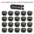 Wheel Cap 4pcs 3 Color Stainless Steel Wheel Center Caps Hub Cover Emblem 20 Pcs Wheel Lug Nut Covers For Tesla Model 3 S X