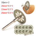 New Dremel Accessories 20-25mm Diamond Dremel Cutting Disc For Metal Grinding Wheel Disc Mini Circular Saw For Drill Rotary Tool