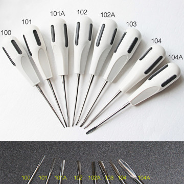 Factory price 8pc curved root elevator dentistry dentist dental instrument teeth whitening equipment dentist stainless steel