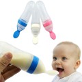 1 PCS Infant Baby Silica Gel Feeding Bottle Safety Soft Spoon 5 Solid Colors High Quality Food Supplement Rice Cereal Bottles