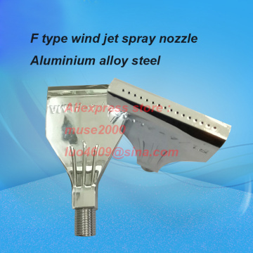 F type wind jet Jetting 1/4'male Thread Air shower spray nozzle aluminum alloy sprayer machine cooling Lathe metal washer PCB