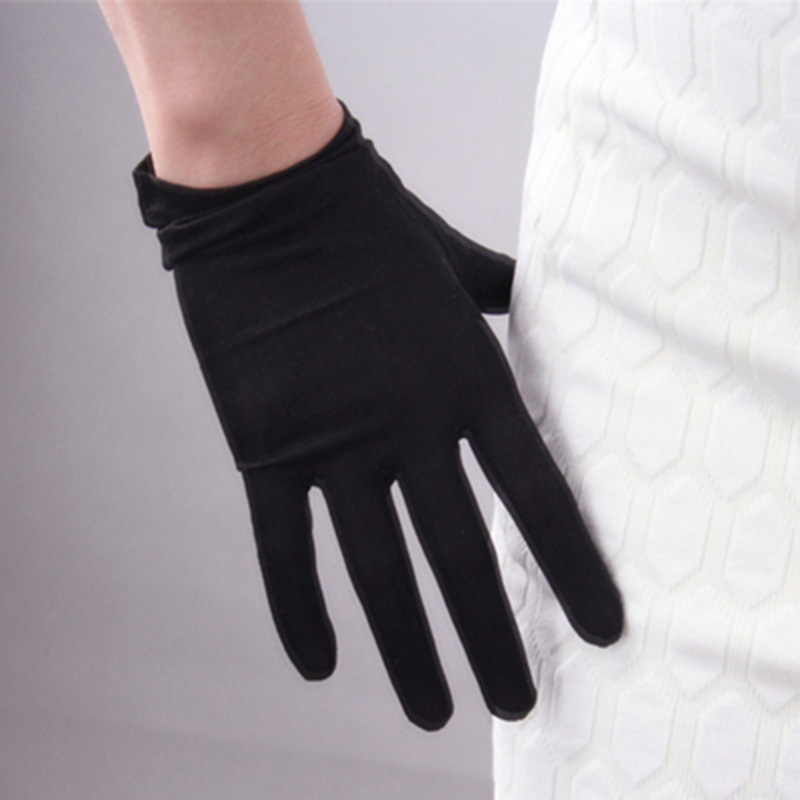 100% Natural Silk gloves Female Summer Thin UV Sunscreen Breathable Sleep Moisturizing Elastic Touch Screen Driving Mittens L36L