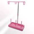 3 Spool Embroidery Thread Stand (Pink Color) Holder Embroidery Quilting Rack Sew Home Sewing Machine