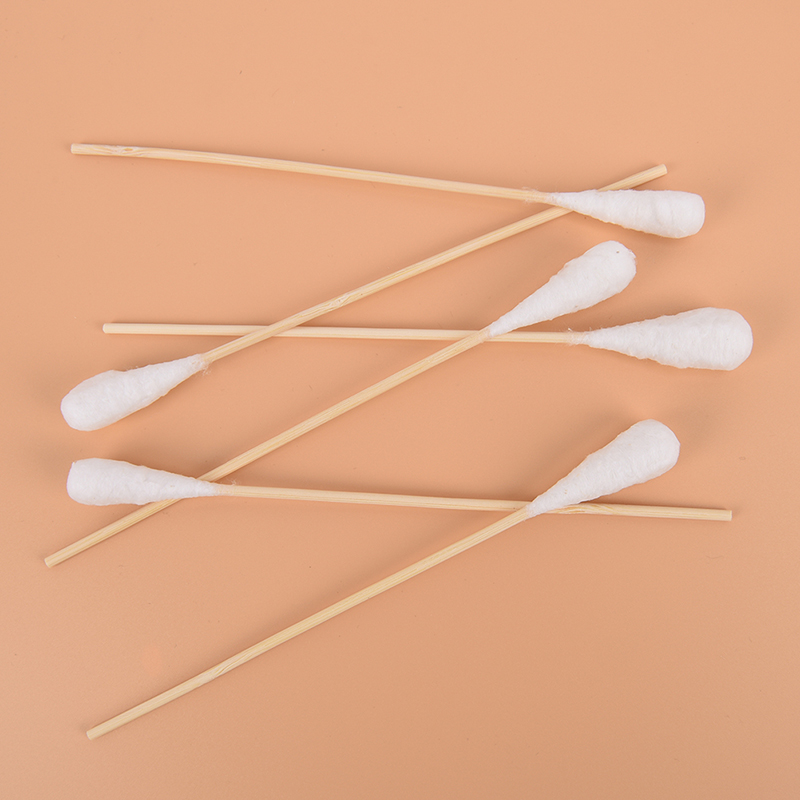 20pcs 20cm Women Beauty Makeup Cotton Swab Cotton Buds Make Up Wood Sticks Nose Ears Cleaning Cosmetics Health Care