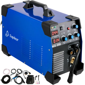 Welder 250 Amp MIG TIG Arc Welder 3 in 1 Welder Welding Machine 110V TIG Lift ARC MMA Stick IGBT DC Inverter Dual voltage