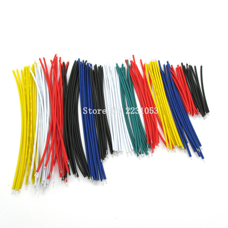 130PCS 24AWG Breadboard Jumper Cable Wires Kit Tinning Double Tinned Component Pack Colorful 13 Types 10 Pcs each 5CM 8CM 10CM