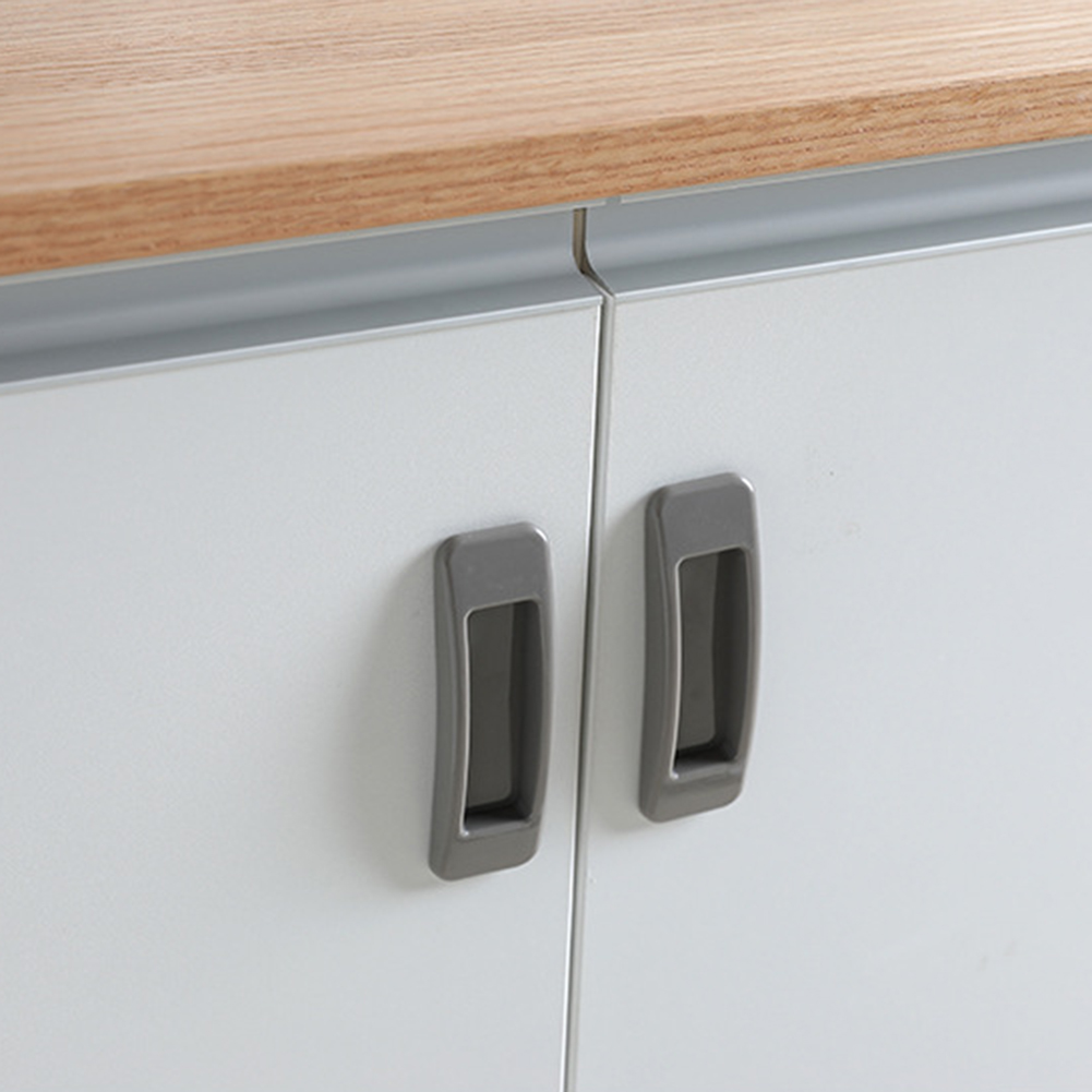 Door Pull Window Handles Self-adhesive Plastic Sliding Cupboard Cabinet Kitchen Convenient Creative Drawer Holders